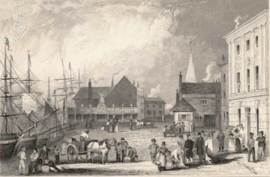 Barnstaple quay in 1833