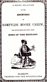 cover of Bampfylde Moore Carew pamphlet