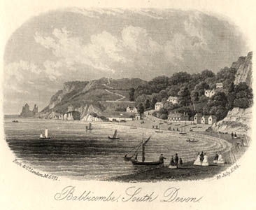 A print of
an 1864 engraving of Babbicombe