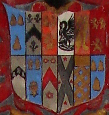 The Stukeley shield showing 12 quarterings