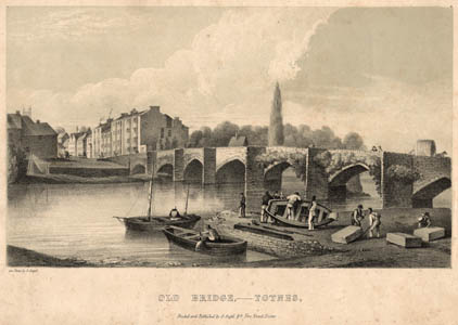 Old Totnes bridge, 1825